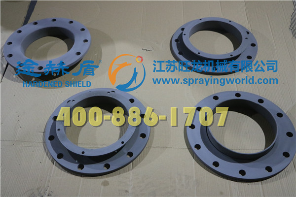法蘭噴涂碳化鎢耐磨涂層、喉管?chē)娡磕湍ネ繉? width=